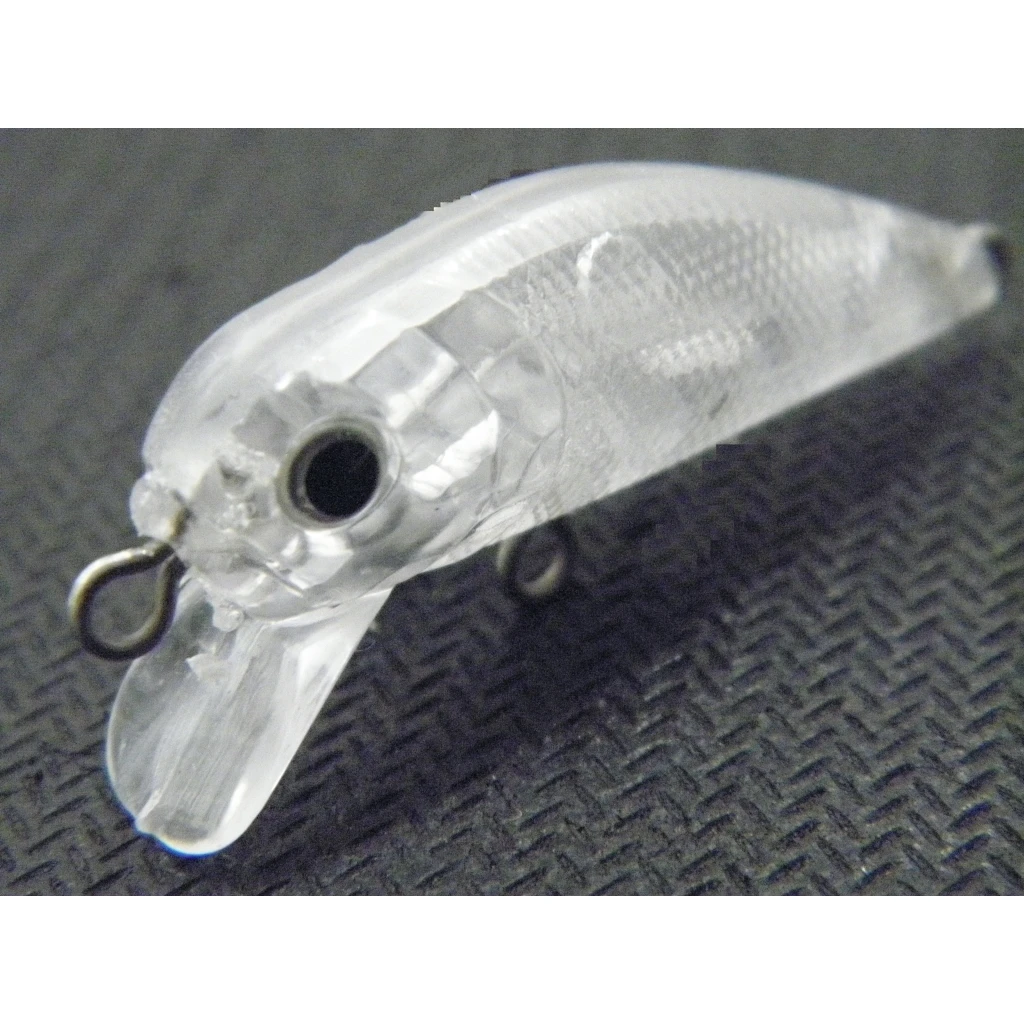 WLure-cuerpos de señuelos de pesca de 4cm, carpas que se hunden, sin pintar, en blanco, 10 por juego, vienen con ojos, Crankbait de agua dulce UPC617 - imagen 2