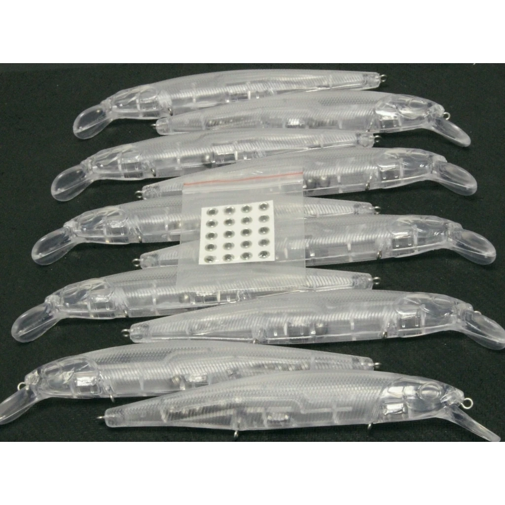 WLure 14cm 20g sistema de transferencia de peso fundición larga 10 por juego señuelo de pesca hundido de pececillo sin pintar UPM774 - imagen 3