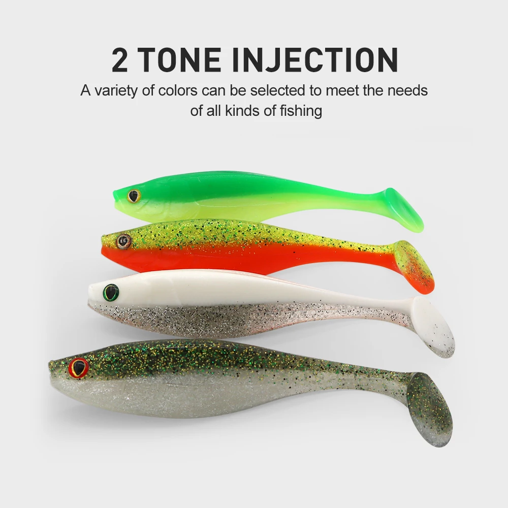 ESFISHING calidad profesional cebos blandos Commander Shad 16cm 36g 3 uds señuelo de lubina pesca en el mar para atrapar gran olor a pescado - imagen 3