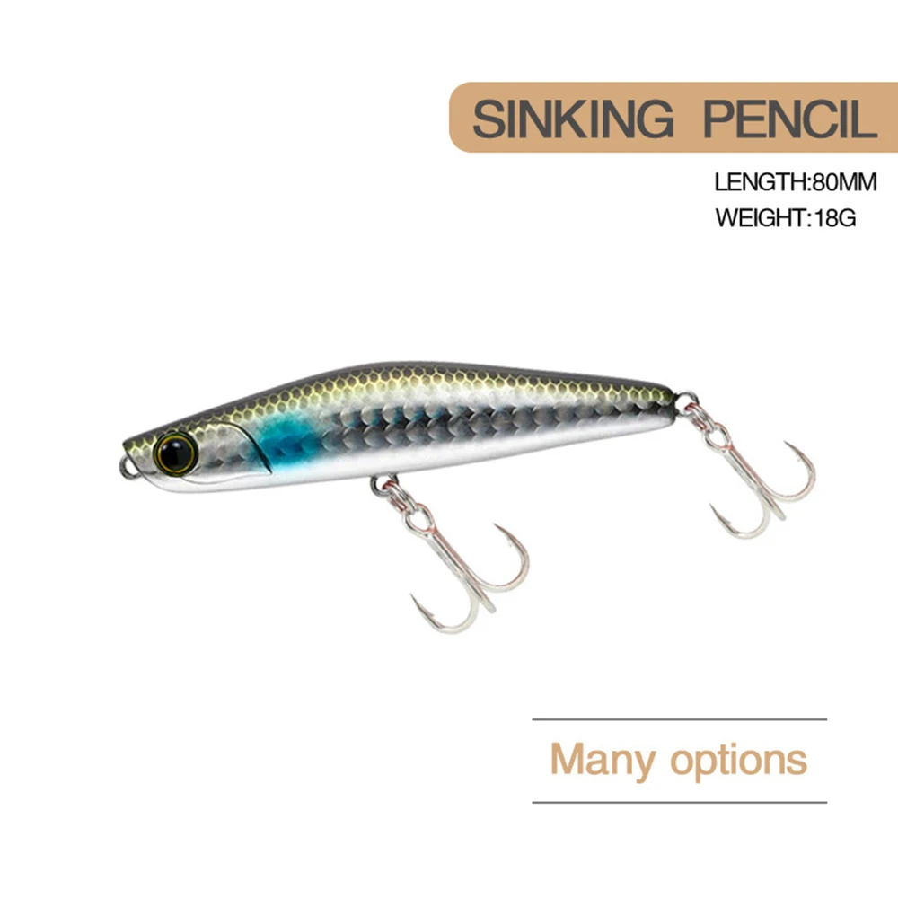8cm 18g señuelo de pesca lápiz Wobbler señuelo Yoichi 99 súper largo fundido hundimiento lento Jerkbait Swimbait cebo duro Artificial cebo de lubina