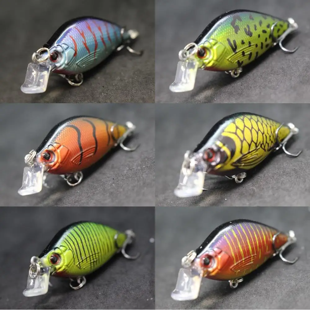 WLure Señuelos de Pesca 6,4 cm 8,6g Crankbait Wobbler cebo duro Lucio pesca carpa cebo Artificial 2023 colores señuelo falso C503 - imagen 4