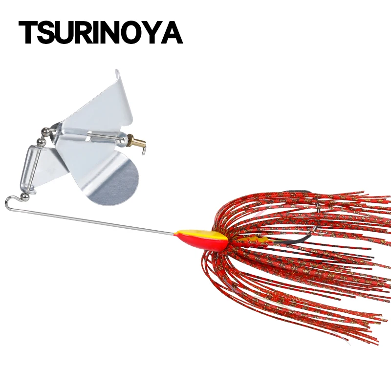 TSURINOYA Buzzbait señuelo de pesca Topwater Spinner cebos 26g cebo duro de Metal Artificial ASSAULT Bass Pike aparejos de pesca - imagen 2