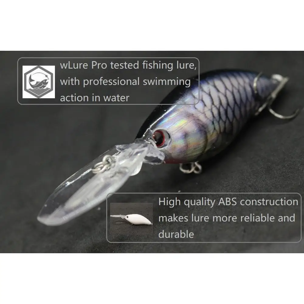 Crankbait WLure 11cm – Buceo profundo y acción rápida - imagen 4