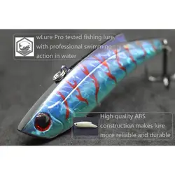 WLure Crankbait sin labios L676L – perfil ancho, agua salada