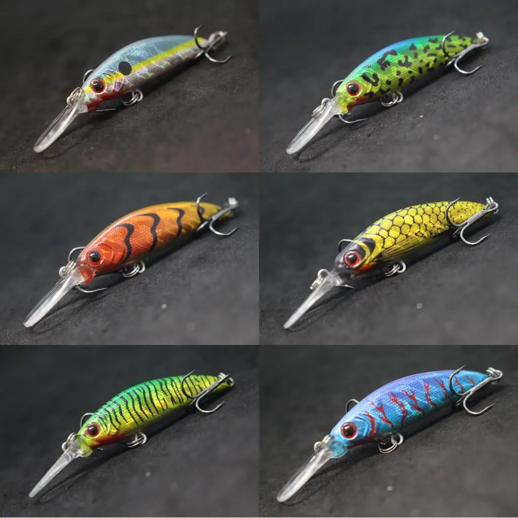WLure Jerkbait-Señuelos de Pesca pequeños, señuelo de fundición Crankbait de 6g con ganchos de calidad, buceo profundo, hundimiento, M823 - imagen 5