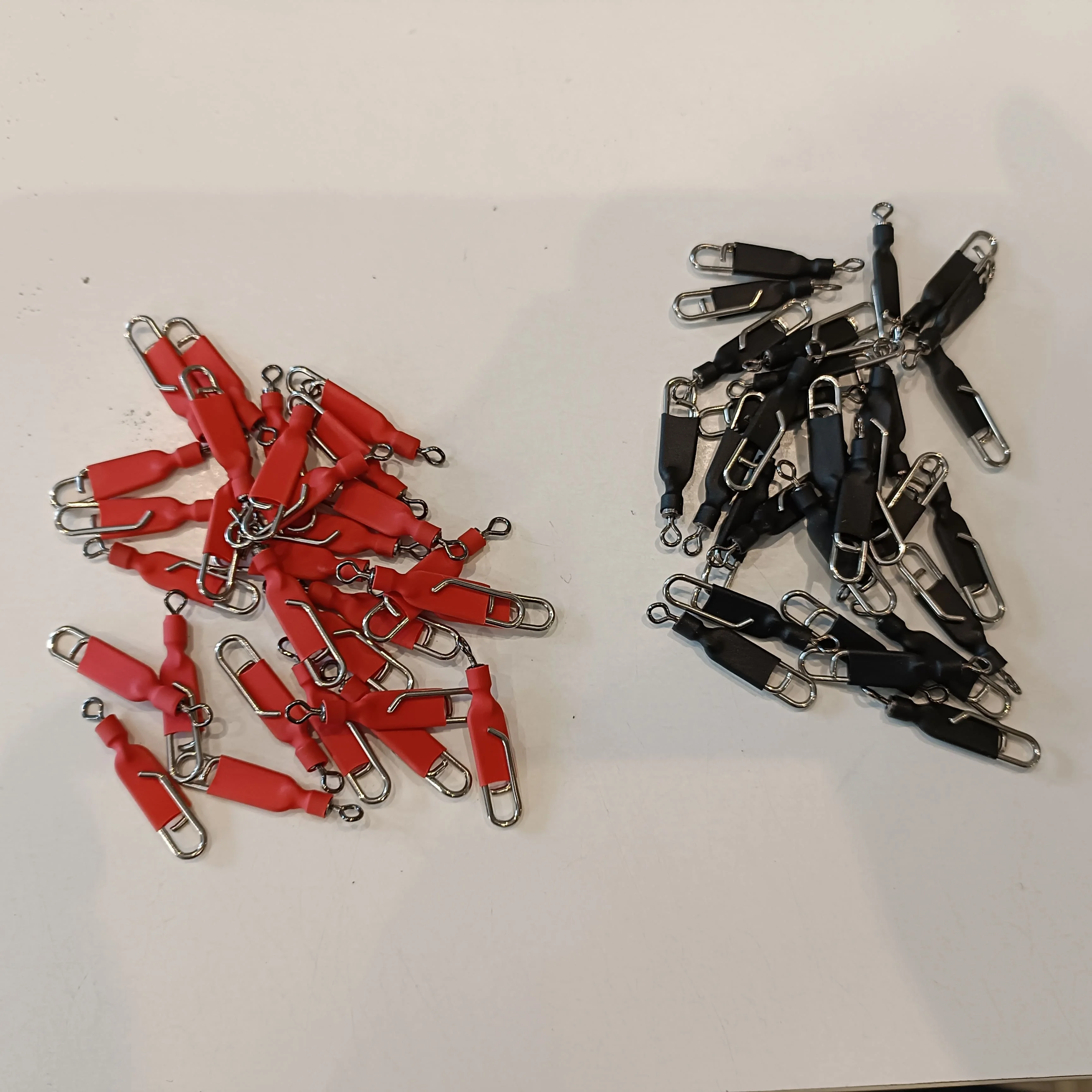 10 Grapas para el plomo.Tamaño L Resisten 30kg Surfcasting termoretractil duro - imagen 2