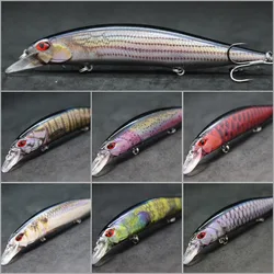 WLure HM401 Señuelo Jerkbait Flotante Realista Anzuelos Triples