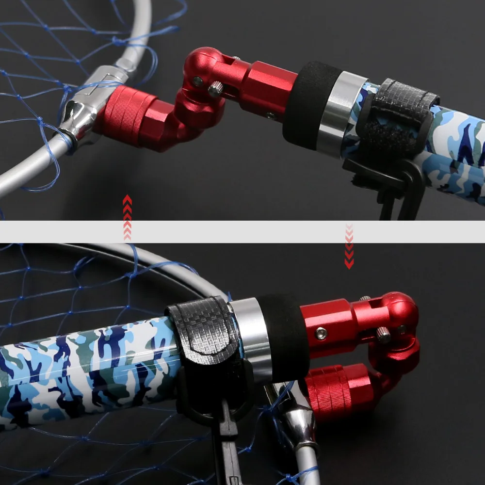 SANLIKE-Junta plegable de 1/2 pulgadas, conector de liberación rápida de cabeza estándar para pesca, adaptador de aleación de aluminio con cabezal de red de aterrizaje - imagen 5