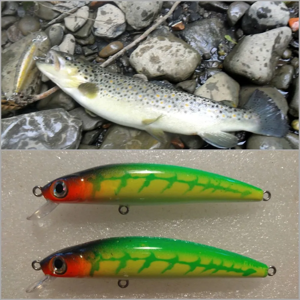 WLure-Señuelos de Pesca sin pintar, 9cm, sonido nítido, Minnow, profundidad poco profunda, 10 por paquete, UPM641 - imagen 5