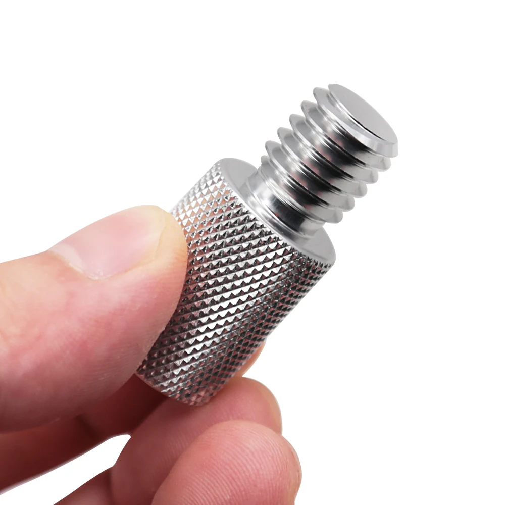 SANLIKE adaptador de cabeza de red de aterrizaje conector de junta plegable dorado 1 Uds M8 a M12 o M12 a M8 accesorios de pesca de aleación de aluminio - imagen 5