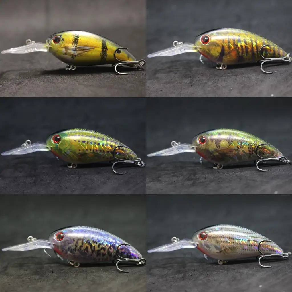 WLure-señuelo de pesca duro Wobbler, anzuelo de 14,2g y 10,2 cm, Crankbait, Jerkbait, pintura de piel real, de calidad flotante lenta, HC55 - imagen 5