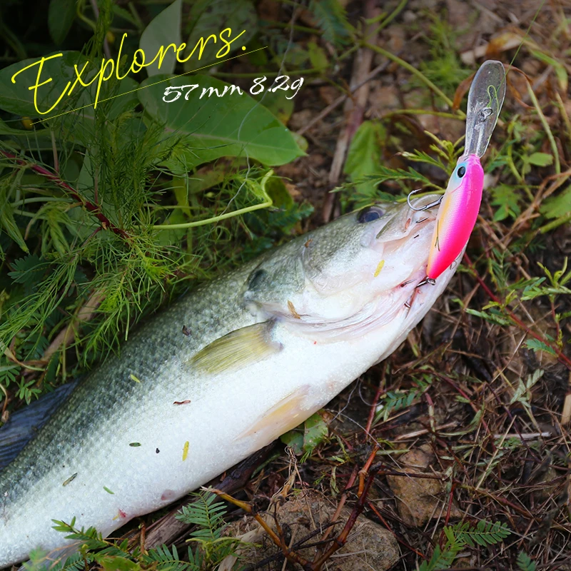 TSURINOYA 57SP-pececillo suspendido de buceo profundo, sábalo señuelo de pesca, 57mm, 8,2g, cebos duros de fundición larga, Lucio, Jerkbait - imagen 4