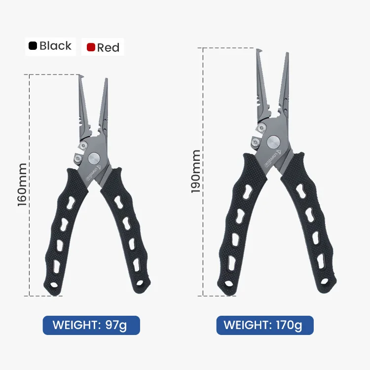 FUNADAIKO-Alicates de pesca de aleación de aluminio, herramientas de pesca, cortador de línea, tijeras multifuncionales, equipo eliminador de anzuelos - imagen 3