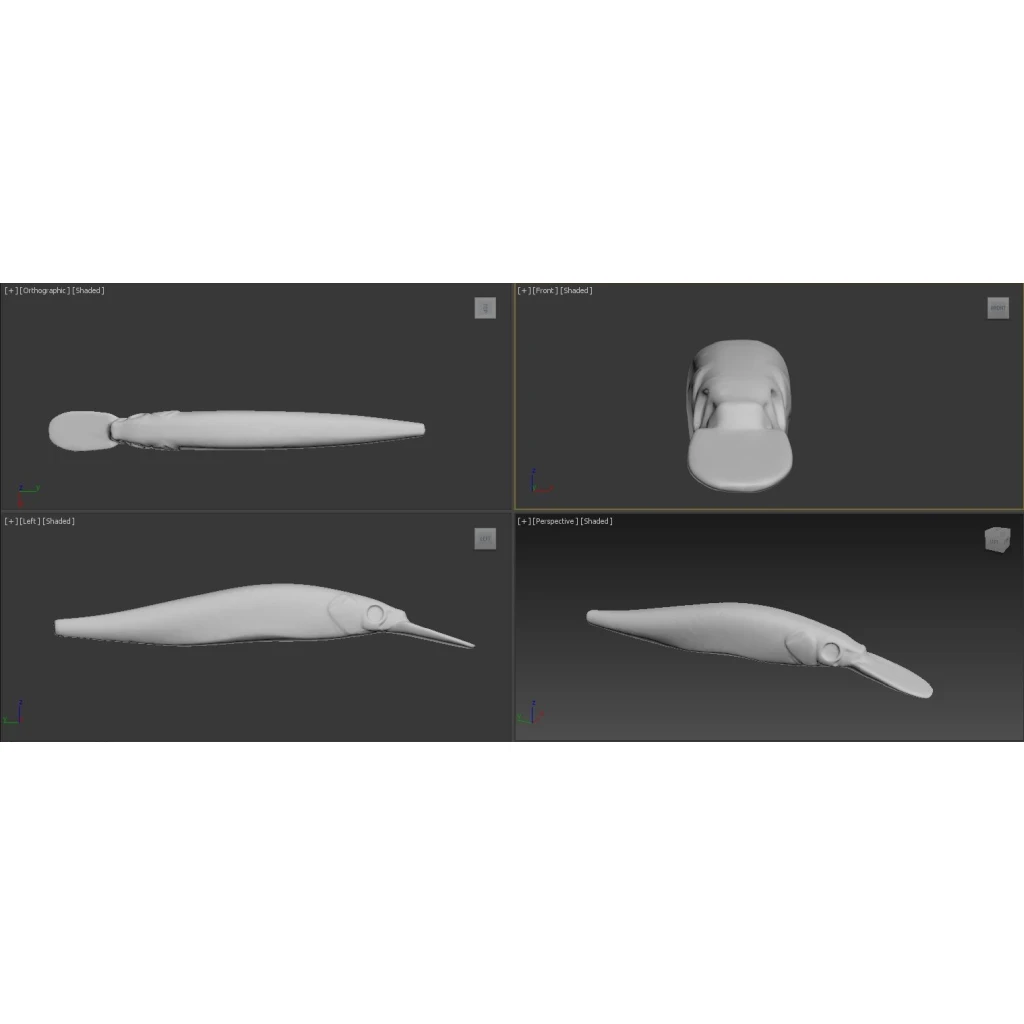 WLure-sistema de transferencia de peso de fundición larga, 14g, 13cm, Jerkbait de buceo profundo, señuelo de pesca sin pintar, UPM817 - imagen 5