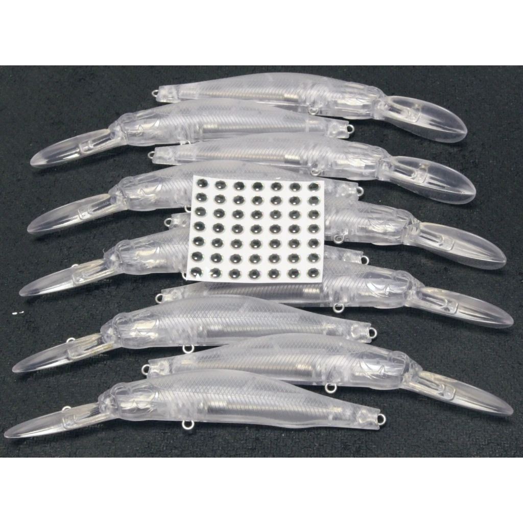 WLure 11,7 cm 11g 2021 modelo 10 por juego con ojos de pesca gratis oscilación apretada señuelo de pesca de pececillo sin pintar UPM760 - imagen 3