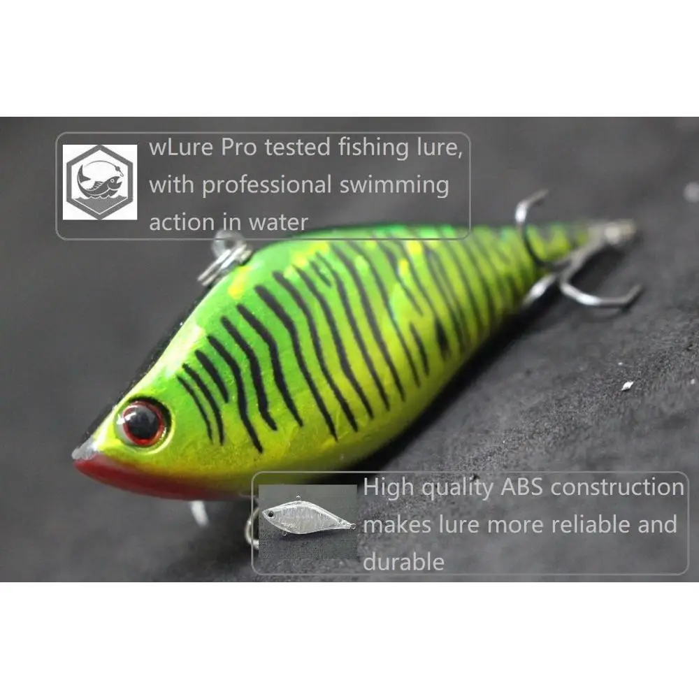 WLure-señuelo de pesca sin labios, 13g, 6cm, lámina interior, reflejo, pintura transparente, vivo en agua, apretado, hundimiento, L697 - imagen 4