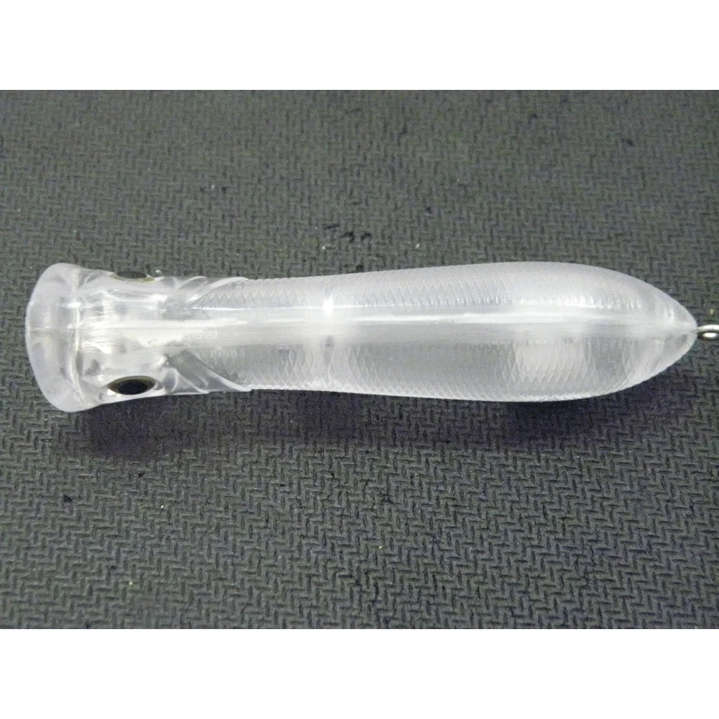 WLure-señuelos en blanco de 8cm, 10 unidades por paquete, ojos aleatorios, Popper, Topwater, salpicaduras de agua, Señuelos de pesca UPT683 - imagen 4