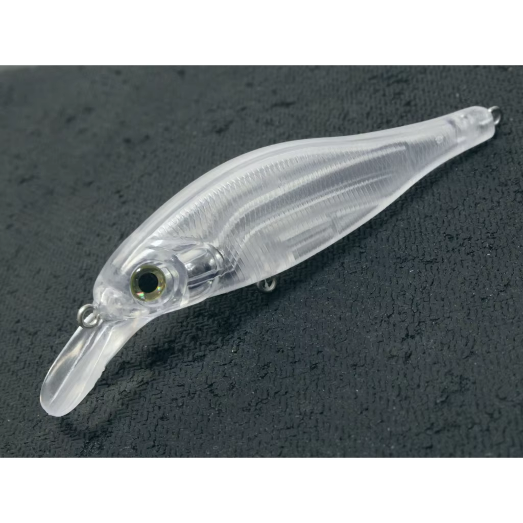 WLure-señuelo de pesca de pececillos sin pintar, 9,2 cm, 9,5g, modelo 10 por juego, con ojos de pesca gratuitos, Wobble apretado, UPM718 - imagen 3