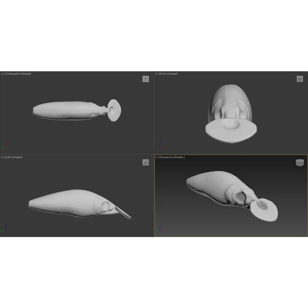 WLure-señuelo de pesca con forma de pececillo, cuerpo de señuelo de pesca de 8cm de ancho, con ojos de plástico ABS, UPM583 - imagen 4
