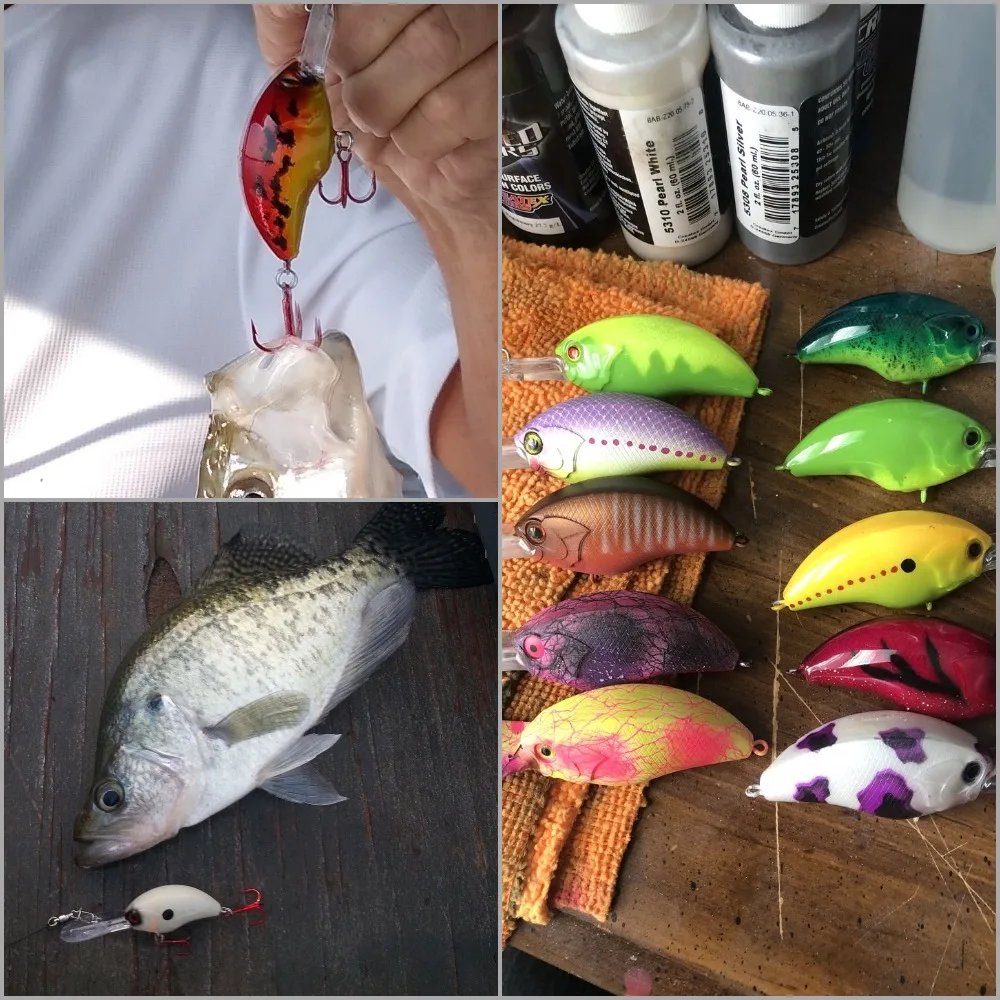 WLure Cebo Crankbait Buceo Profundo Señuelo Transparente con Ojos - imagen 5