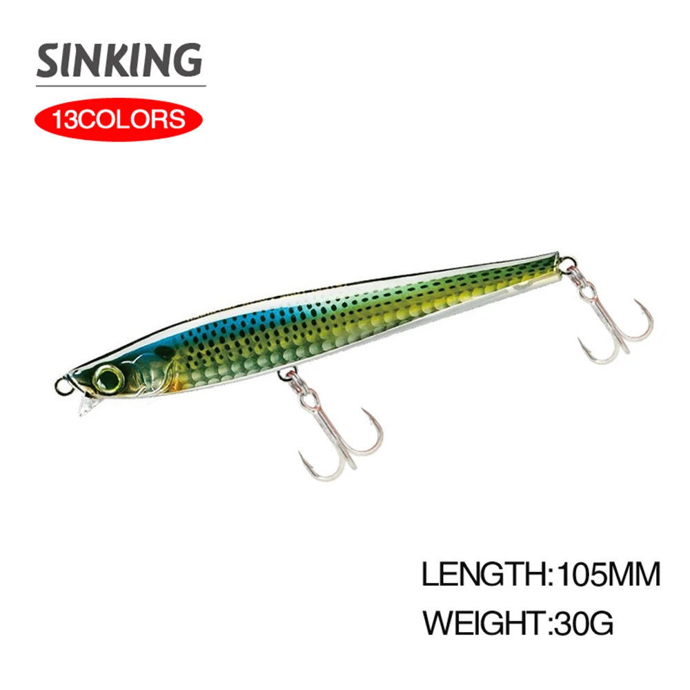 Señuelo Minnow Wobbler para lubina – hundimiento y lance largo