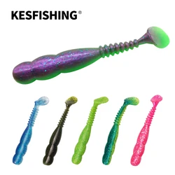 KESFISHING Rock Shiner 115mm – Vinilo T-Tail Shad para Lucio Perca Zander