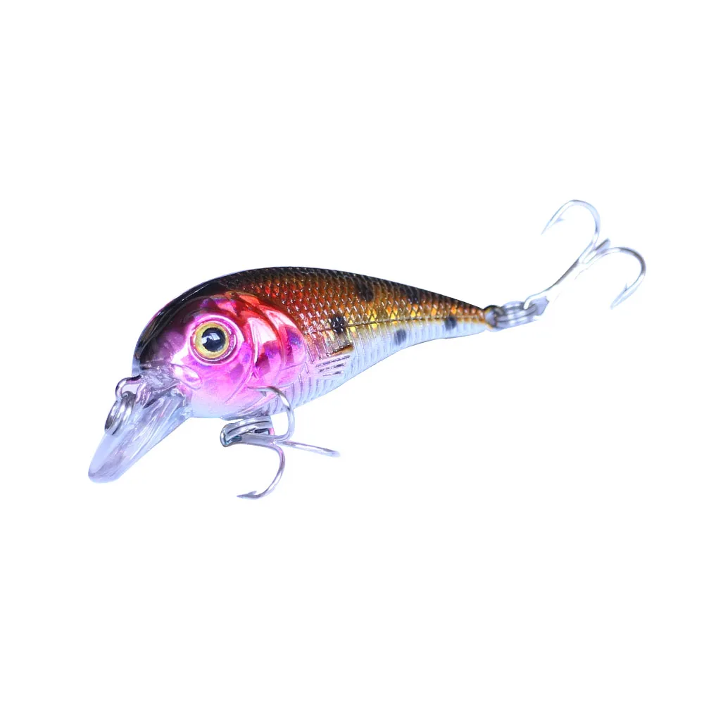Balleo-señuelo duro de pesca de 6g/5cm, Wobblers jerkbait Crankbait, plástico duro, mosca Artificial para pesca de Carpa, Trucha - imagen 4