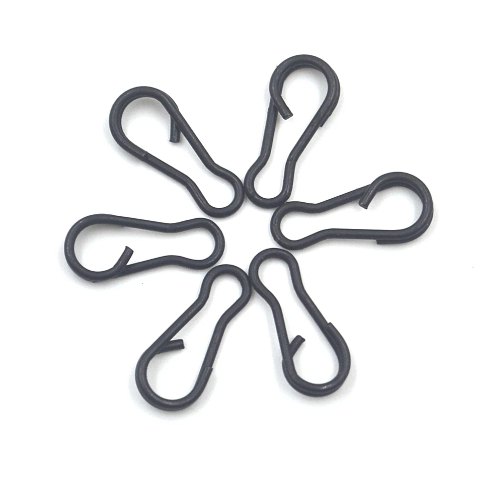 Conectores Kwik negro para señuelos MNFT – Eslabones giratorios - imagen 3