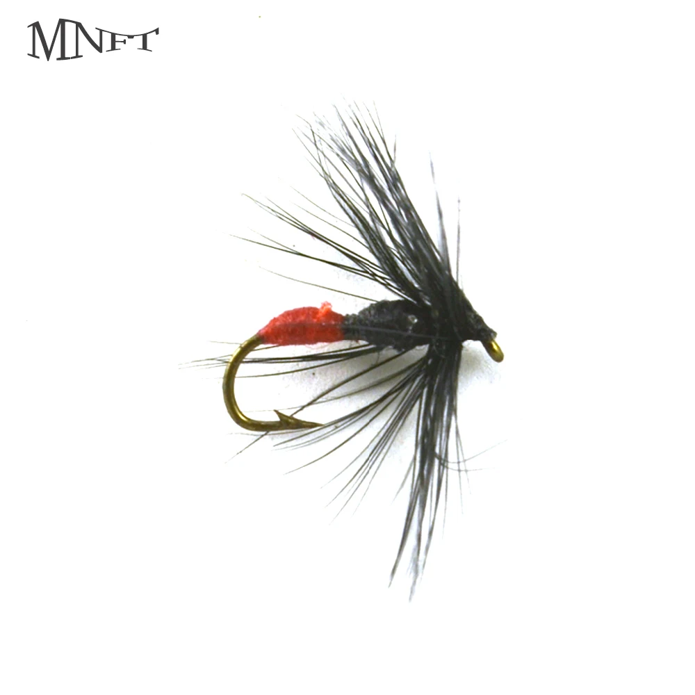 Mosca MNFT para trucha húmeda – Cuerpo duro, cola roja y negro
