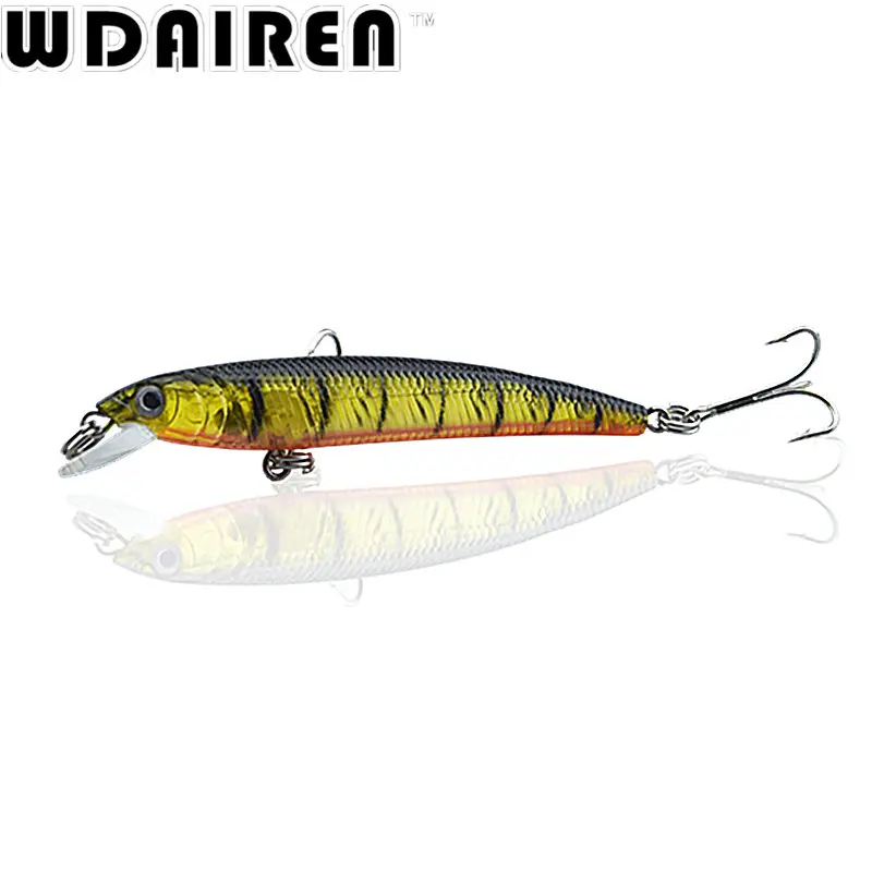 Señuelo de pesca de pececillos, cebo duro Artificial Wobbler de 7,5 cm y 5,6g, equipo de pesca de carpa que se hunde lentamente, Crankbait, 1 ud. - imagen 2