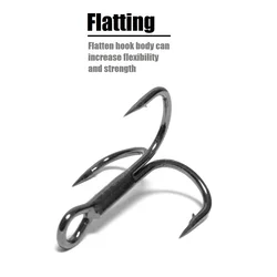 Anzuelos triples FH87HP30 – Forjados niquelados Needle Point