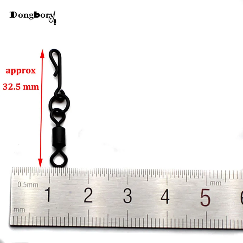 Anillo flexible de cambio Qucik Kwik, eslabones de tamaño británico 8 Kwik Chod negro mate, Clips de seguridad para peso de carpa, aparejos de pesca de carpa, 20 Uds. - imagen 2