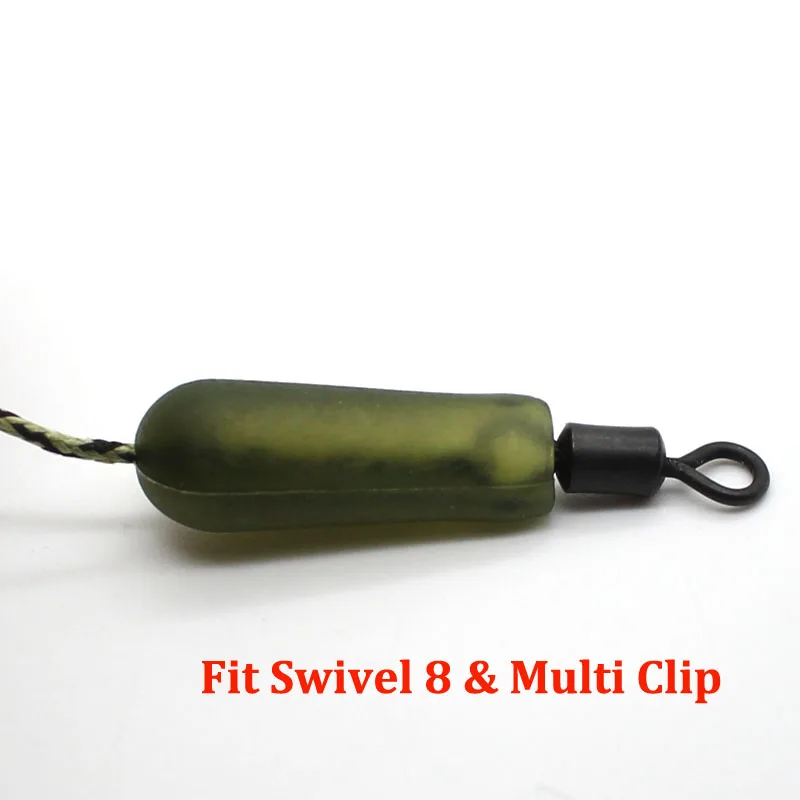 Cuentas de amortiguación para pesca de carpa, abalorios de goma suave, amortiguadores para correr, rotuladores, accesorios de configuración, 100 Uds. - imagen 4