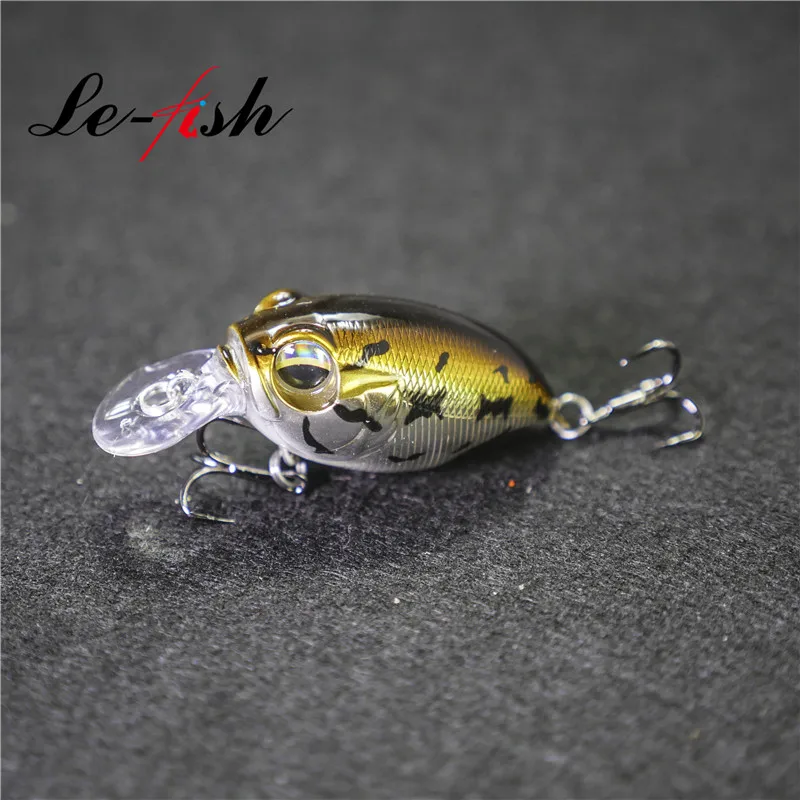 Le-fish-señuelo de pesca de alta calidad, cebos flotantes de manivela, diseño japonés, 43mm, 8,8g - imagen 2