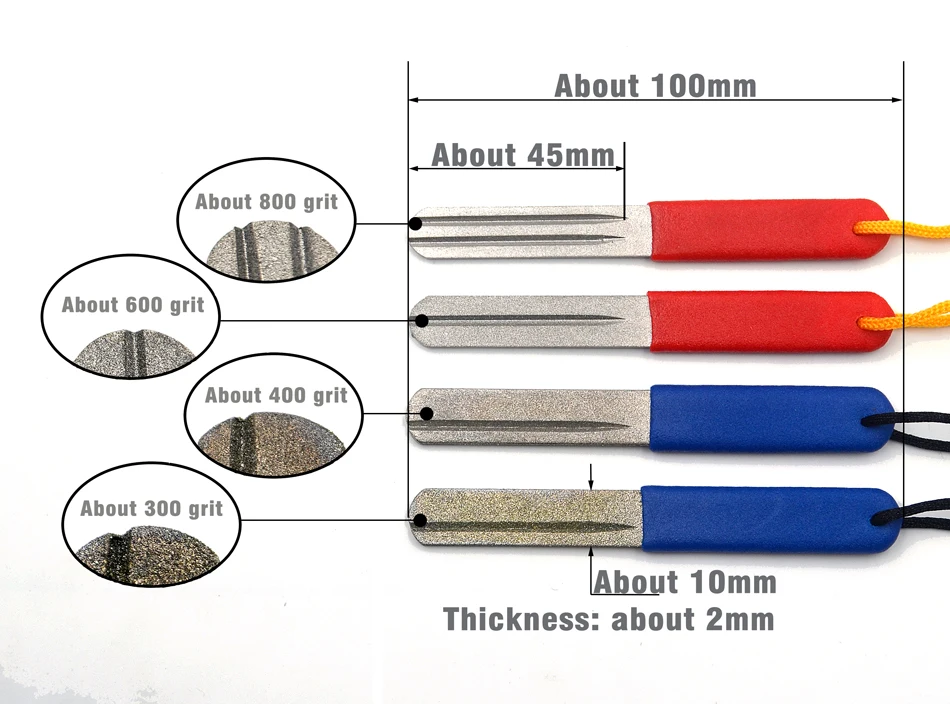 Afilador de anzuelos MNFT – Herramienta de doble cara para pesca - imagen 3