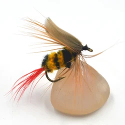 MNFT Señuelo de pesca con mosca abejorro para trucha y lubina