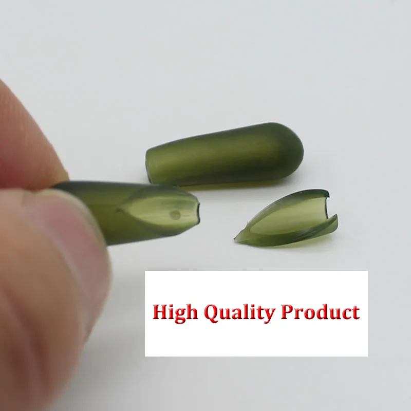 Cuentas de amortiguación para pesca de carpa, abalorios de goma suave, amortiguadores para correr, rotuladores, accesorios de configuración, 100 Uds. - imagen 2