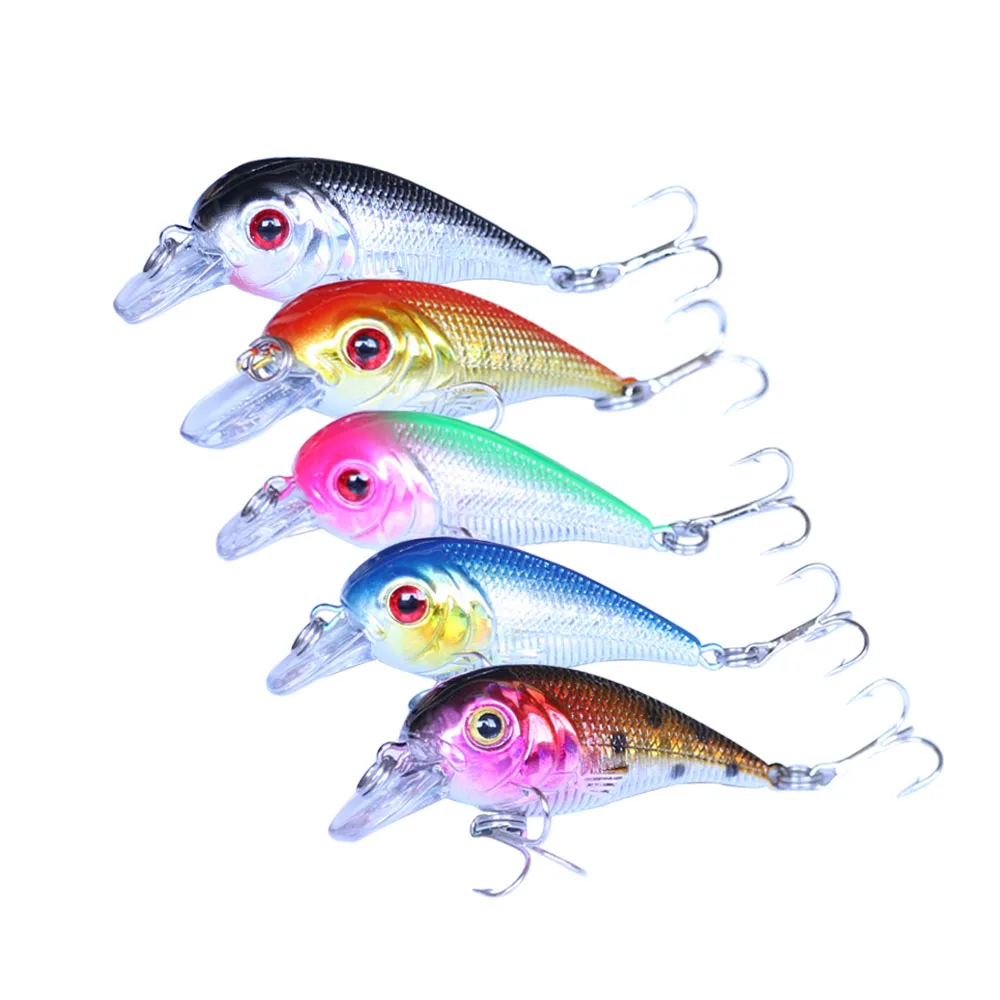 Balleo-señuelo duro de pesca de 6g/5cm, Wobblers jerkbait Crankbait, plástico duro, mosca Artificial para pesca de Carpa, Trucha - imagen 2
