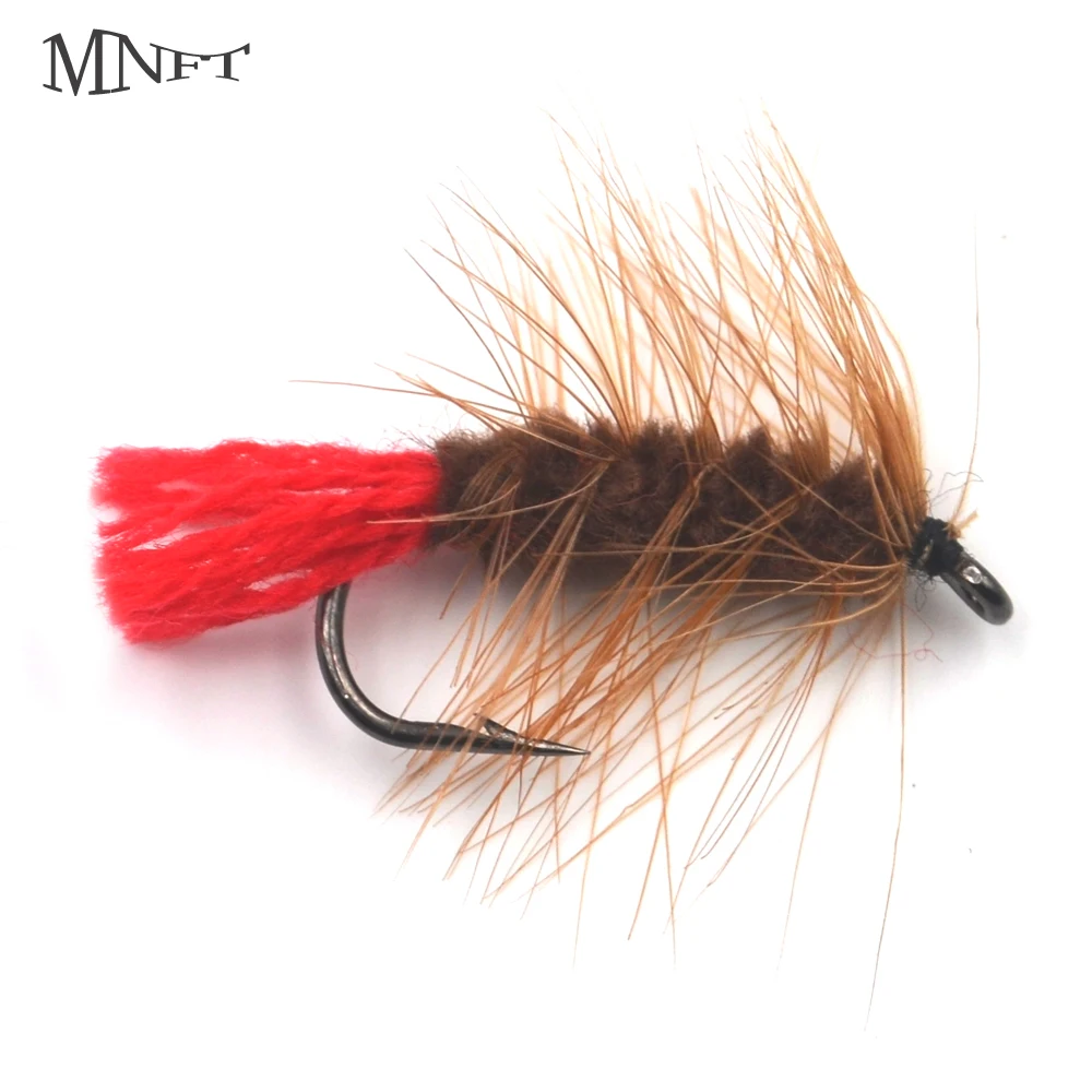 Ninfas lanosas MNFT marrón para trucha: imitación realista - imagen 2
