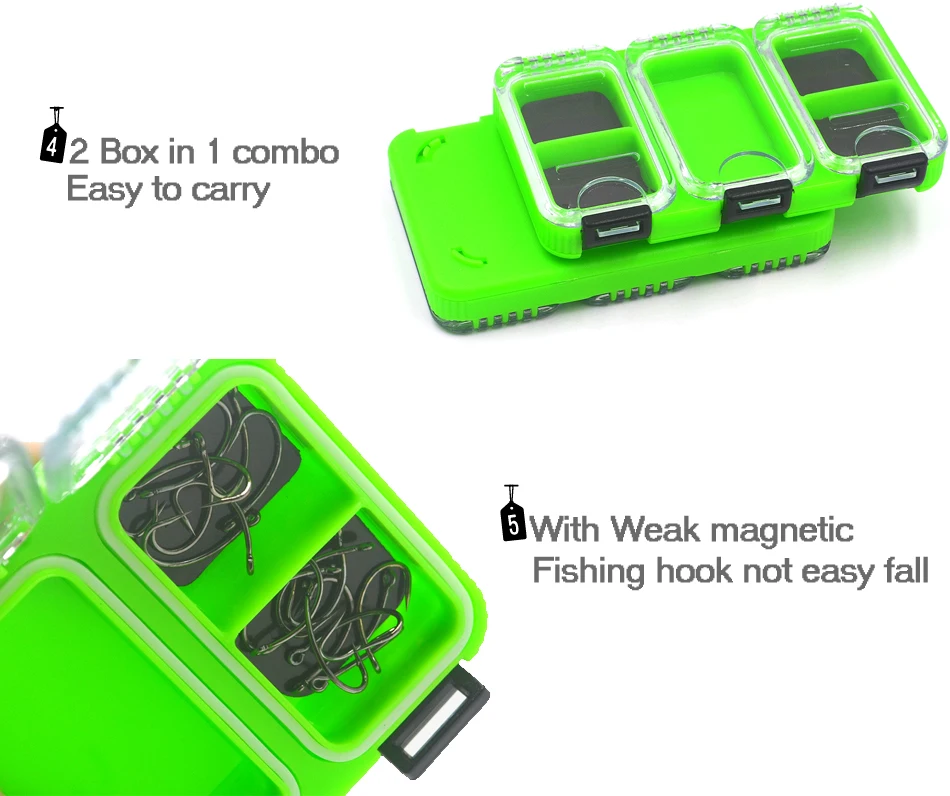 MNFT 1 Combo Caja aparejos magnética ABS para pesca carpa - imagen 5