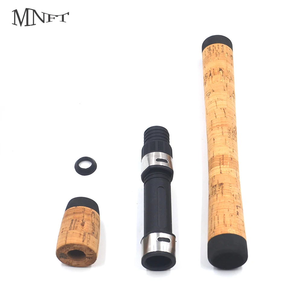 MNFT-Kit caña pescar con asiento carrete y mango corcho – repuesto DIY - imagen 4