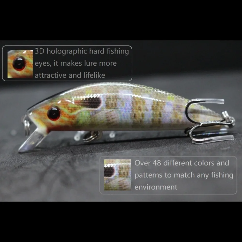 WLure Jerkbait Minnow Crankbait 8g 7cm pequeño señuelo de pesca cebo duro pesca de carpa agua dulce patrón realista pesca HM219 - imagen 3