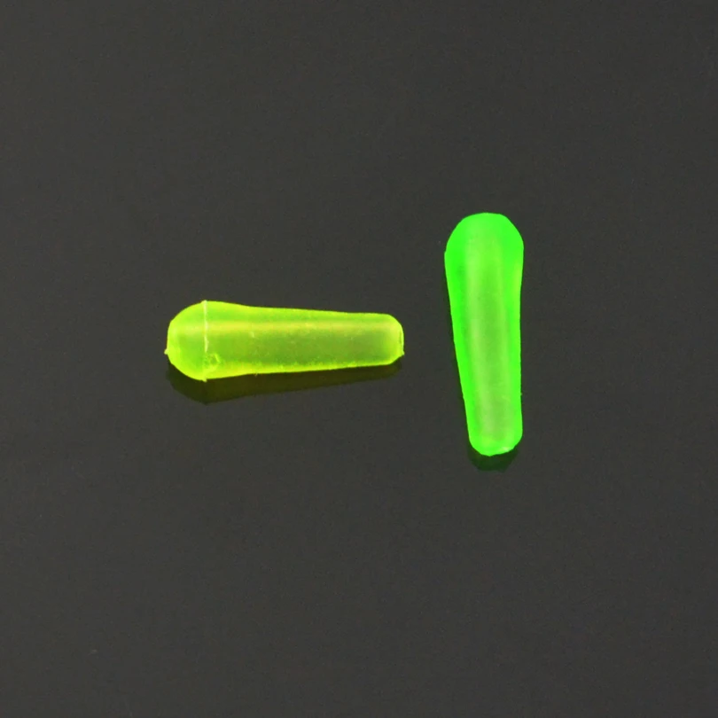 MNFT Flotador de deriva de goma verde y amarillo para pesca - imagen 2