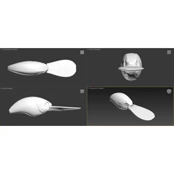 WLure Cebo Crankbait Buceo Profundo Señuelo Transparente con Ojos