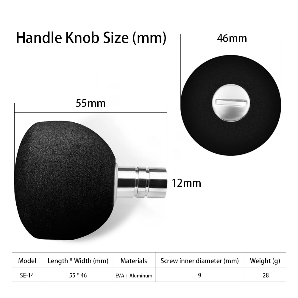 SANLIKE-perilla de mango de carrete de pesca para Shimano B & Daiwa L, pomo de carrete para Jigging, carrete de Baitcasting, carretes giratorios, agua salada - imagen 2