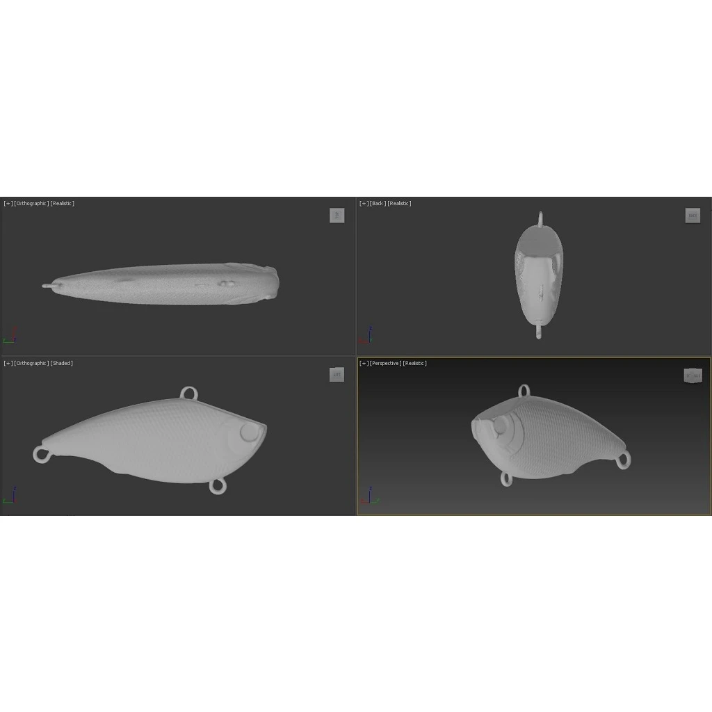 WLure 10 Lipless por paquete Cuerpos de señuelo transparente con ojos duros 3D Señuelo hundido de alta frecuencia Wiggle 10,3 g UPL540 - imagen 3