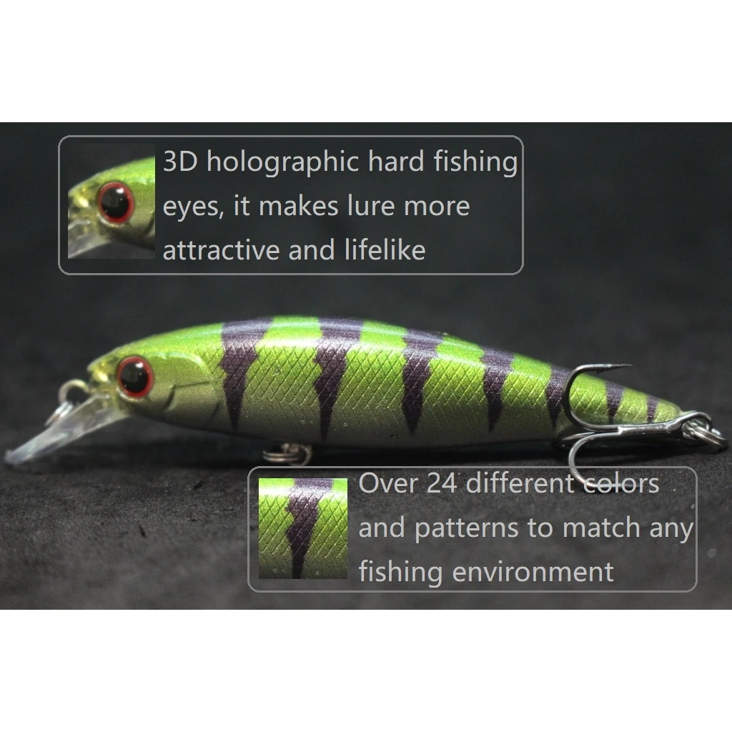 WLure-señuelo de pesca Jerkbait, 6g, 7,5 cm, pececillo hundido pequeño, carpa, uso en agua dulce, oscilación apretada, fundición larga, M762 - imagen 3