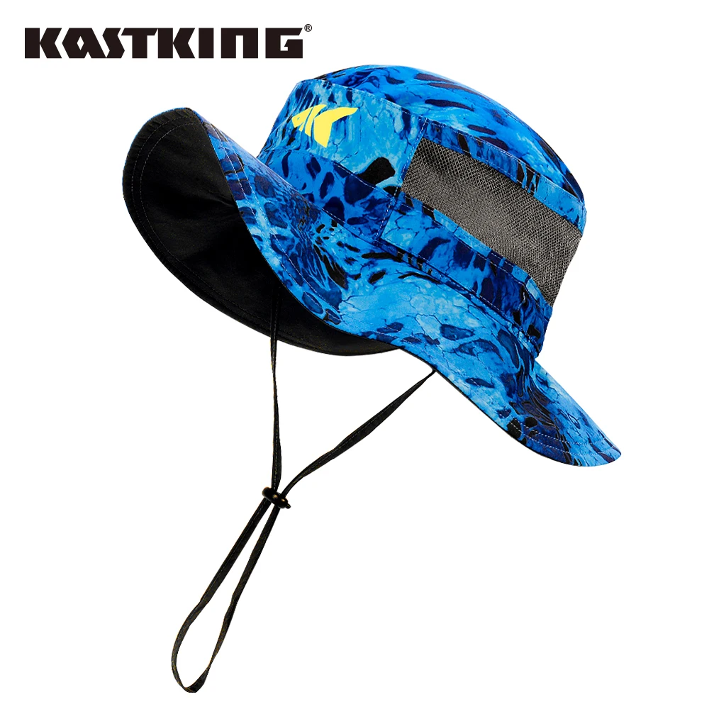 KastKing-Sombrero de pesca con protección solar, transpirable, para deportes al aire libre, con correa ajustable para la barbilla, ropa de pesca