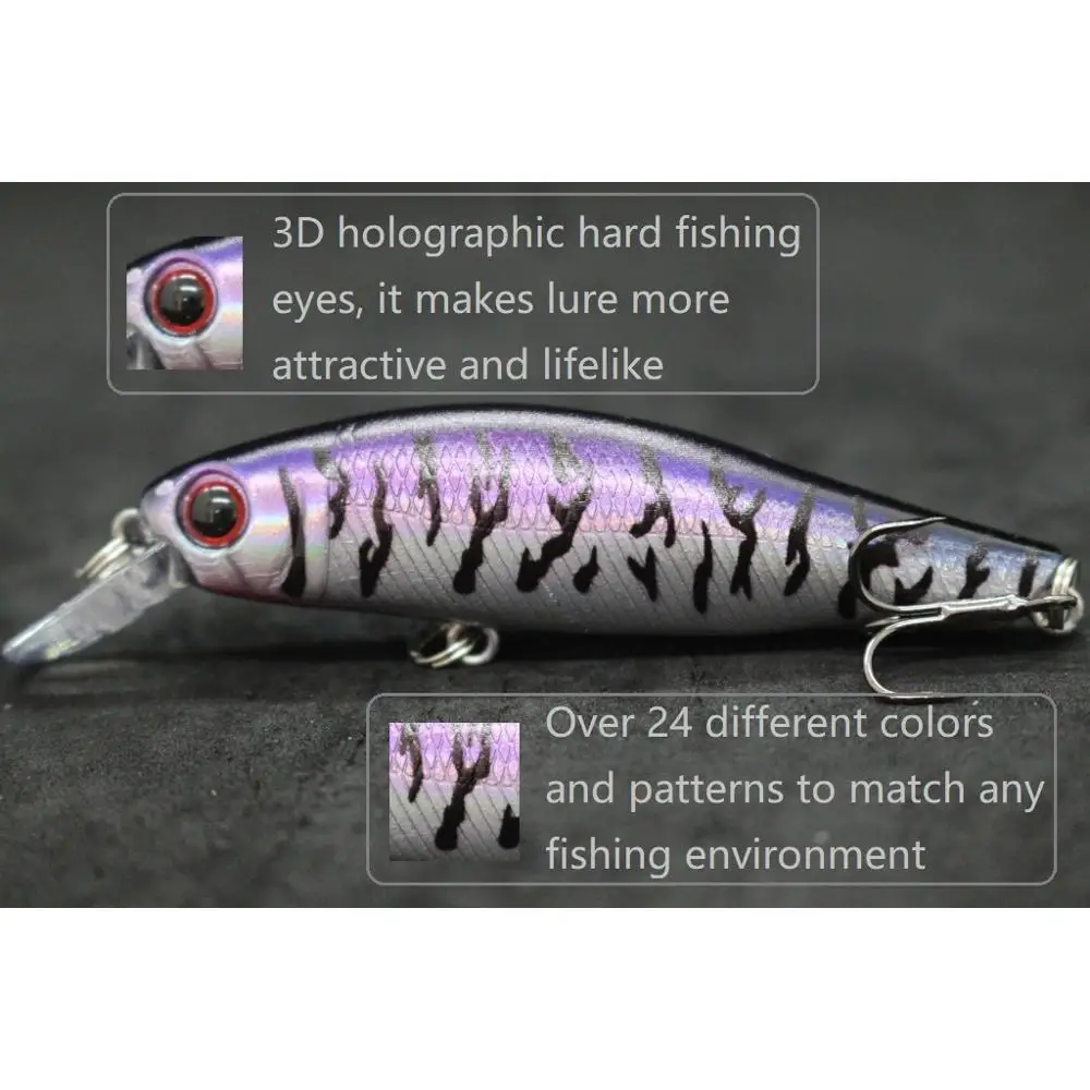 Jerkbait wLure Minnow – 8cm para pesca a media profundidad - imagen 2