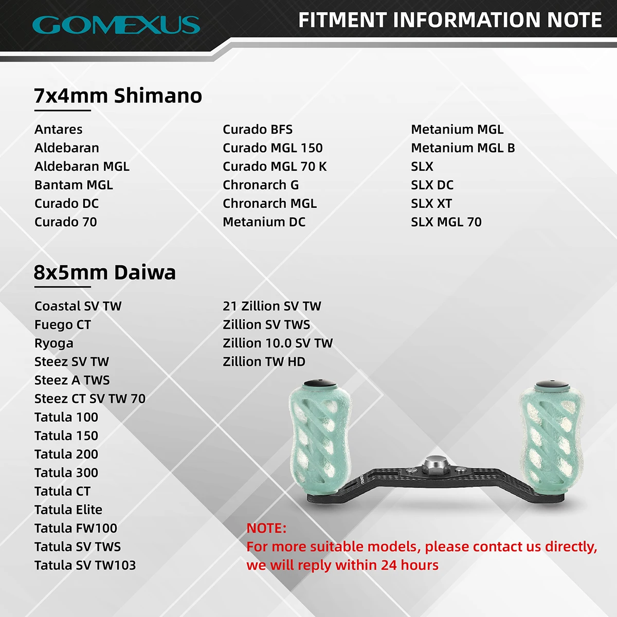 Gomexus mango de carrete de carbono 85mm Finesse para Shimano Bantam Metanium Daiwa Steez Abu Garcia Okuma Kastking Baitcasting DC-S20 - imagen 3